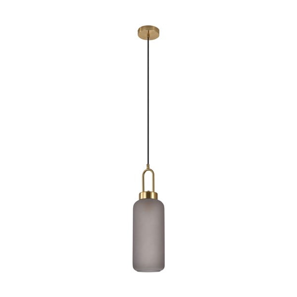 Lampadario dorato con paralume in vetro ø 13 cm Luton – House Nordic-image-2