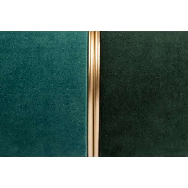 Poggiapiedi verde/turchese con rivestimento in velluto Bubbly – White Label-image-2