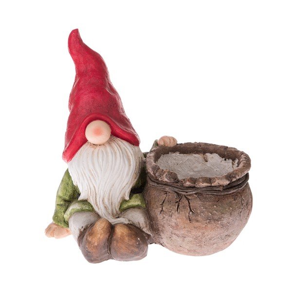Keramický květináč Dakls Gnome, výška 36 cm