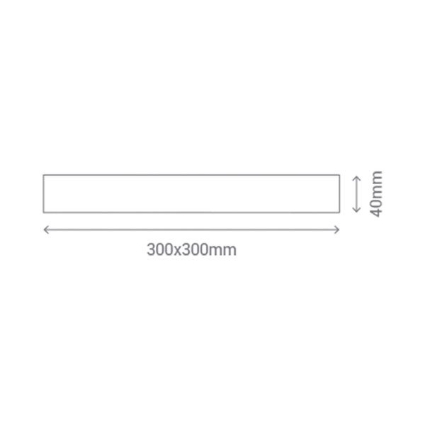 Lampada da soffitto quadrata bianca , 30 x 30 cm - SULION-image-2