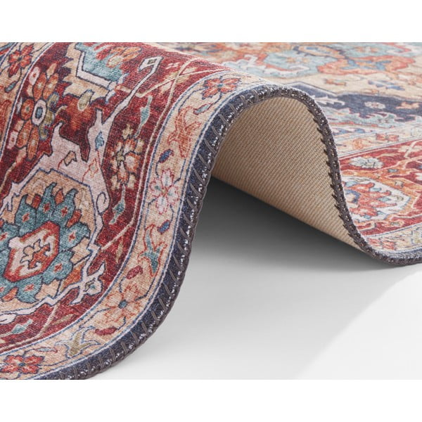 Runner blu scuro e rosso, 80 x 200 cm Sylla - Nouristan-image-4