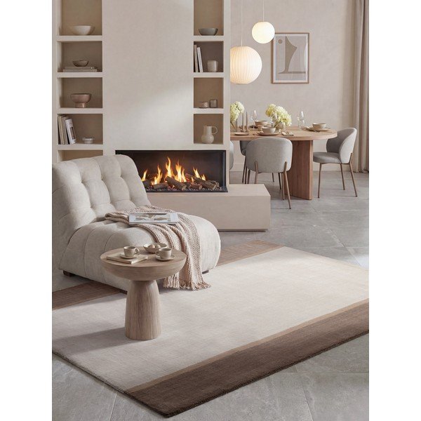 Tappeto marrone/color crema in lana 160x230 cm Rowan – Villeroy&Boch-image-4