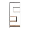 Libreria in rovere nero/naturale 77x185 cm Seaford - Actona