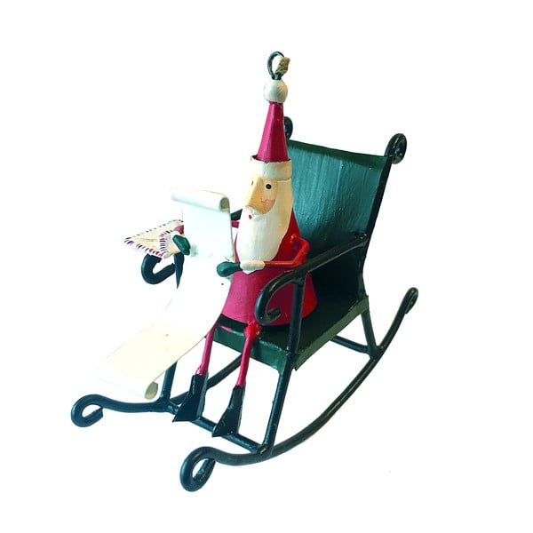 Decorazione natalizia appesa Santa on Rocking Chair - G-Bork