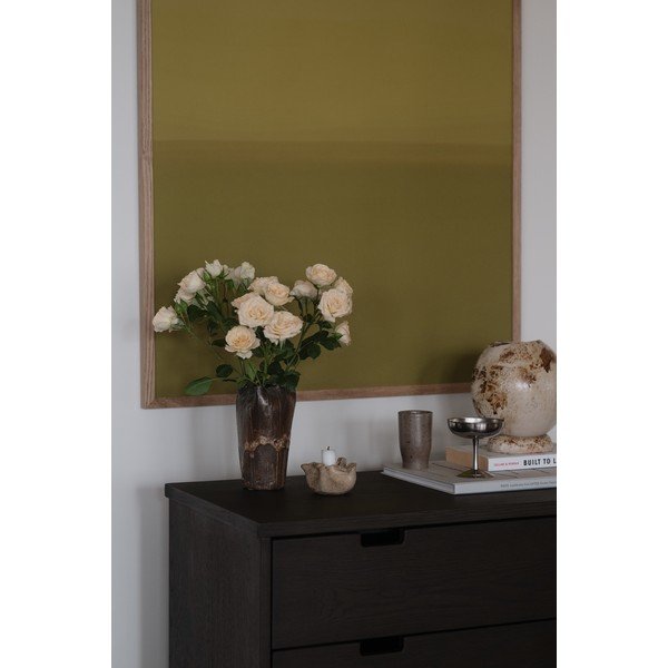 Credenza colore naturale scuro in rovere massiccio 75x85x38 cm Garrison – Rowico-image-3