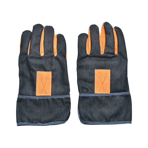 Guanti da giardinaggio blu-arancio Denim - Esschert Design-image-2