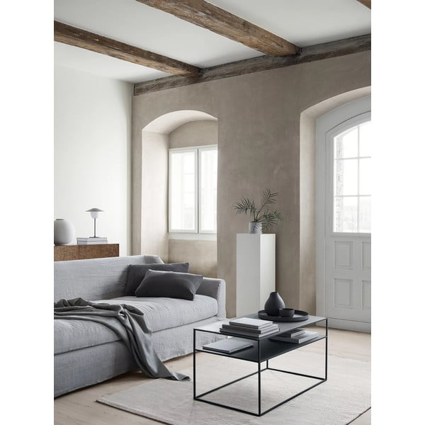 Tavolino in metallo nero 50x90 cm Fera - Blomus-image-1