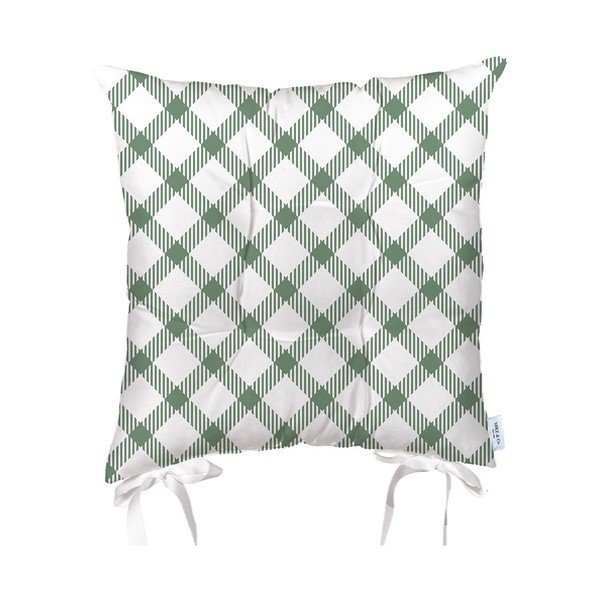 Seduta verde e bianca , 43 x 43 cm Honey - Mike & Co. NEW YORK