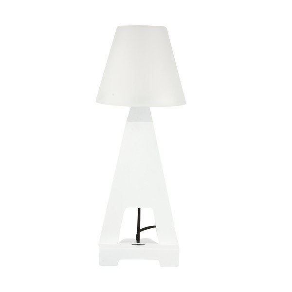 Stolní lampa se stojanem na tablet, bílá-image-1