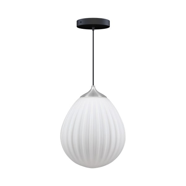 Paralume in bianco e argento ø 27 cm Around the World Medium - UMAGE-image-4