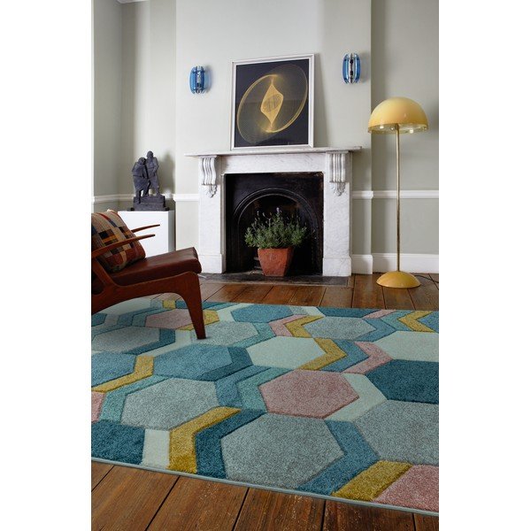 Tappeto Hexagon Multi, 200 x 290 cm Hexagon Mutli - Asiatic Carpets-image-1