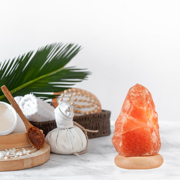 Lampada di sale arancione, altezza 19 cm Sally - LAMKUR-image-2