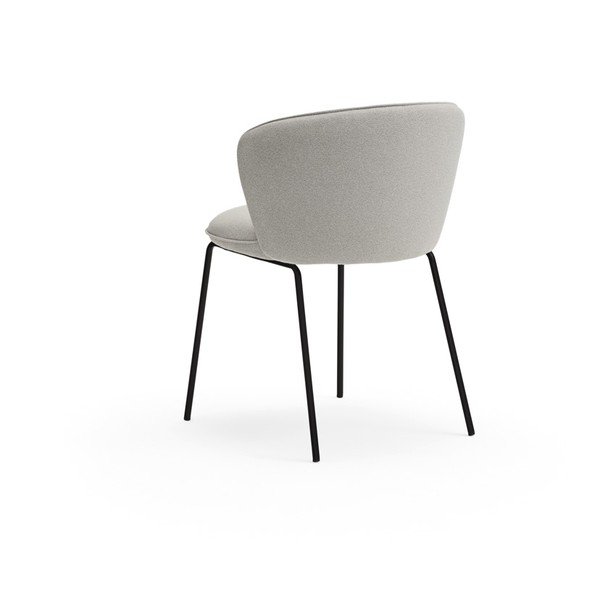 Set di sedie da pranzo grigio chiaro in imbottito 2 pz Add – Teulat-image-4