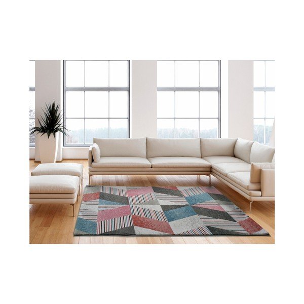 Tappeto adatto all'esterno Fusion Rosso, 140 x 200 cm - Universal-image-1