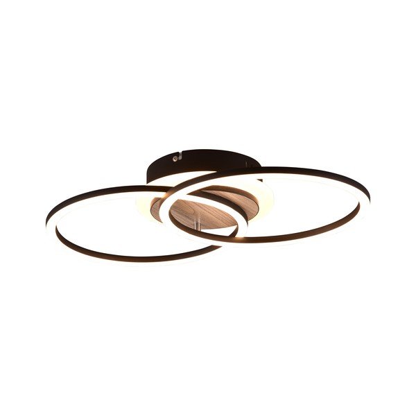 Nero-marrone Apparecchio da soffitto dimmerabile a LED 28x46 cm Giro - Reality-image-1
