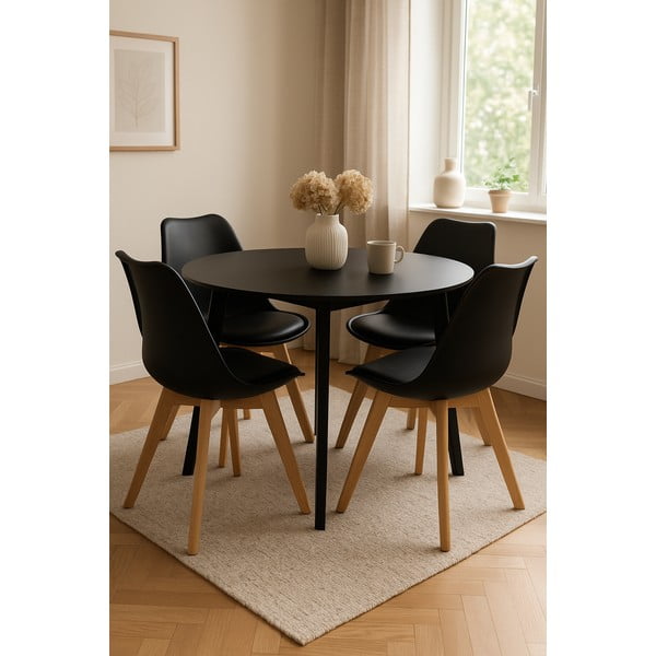 Tavolo da pranzo rotondo ø 105 cm Vojens – Bonami Essentials-image-1