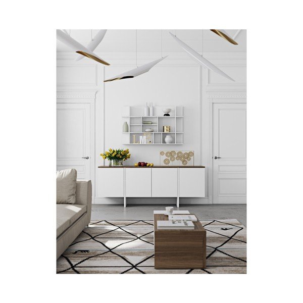 Cassettiera con dettagli in legno di noce Edge - TemaHome-image-4