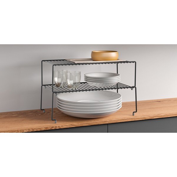 Ripiano aggiuntivo nero per cucina Lava Brooklyn - Metaltex-image-1