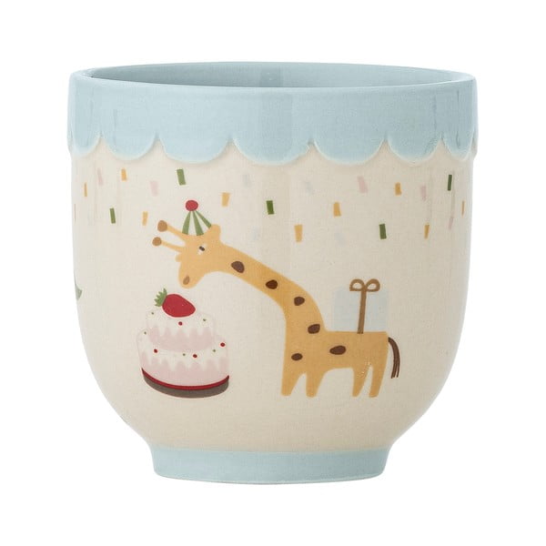 Tazza per bambini blu e color crema in gres 150 ml Celebrate – Bloomingville Mini