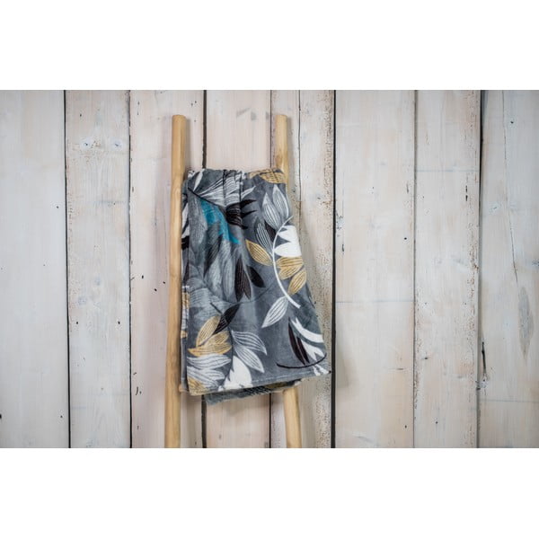 Coperta in micropile 200x150 cm Silver Leafs - My House