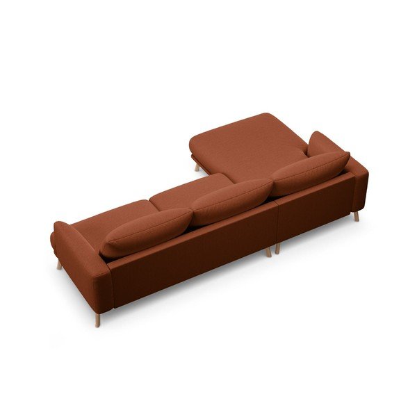 Divano angolare color terracotta (con penisola a sinistra/con chaise lounge) Naomi – Micadoni -image-3