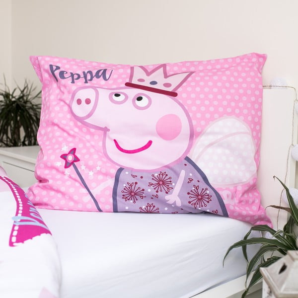 Biancheria da letto in cotone rosa baby , 140 x 200 cm Peppa Pig - Jerry Fabrics-image-3