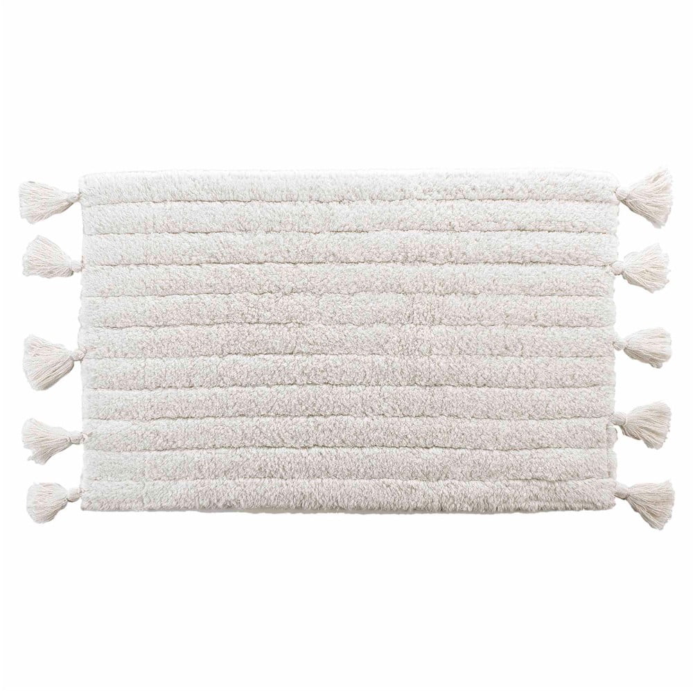 Tappetino per il bagno bianco 50x80 cm Minatis – douceur d'intérieur | Tappeti per il bagno