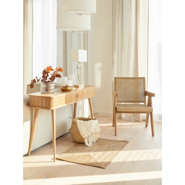 Tappeto di colore naturale in iuta tessuto a mano 60x90 cm Sharmila – Westwing Collection-image-1