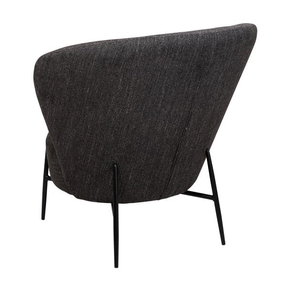 Poltrona antracite in tessuto bouclé Orbit - DAN-FORM Denmark-image-1