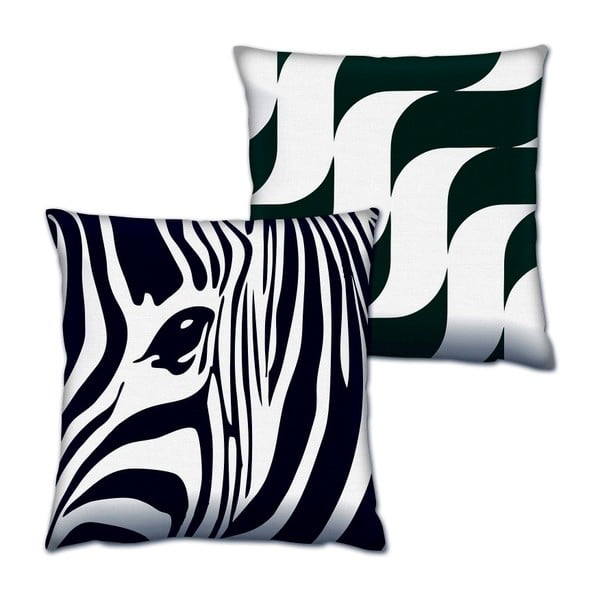 Set di 2 cuscini Zebra, 43 x 43 cm - Gravel