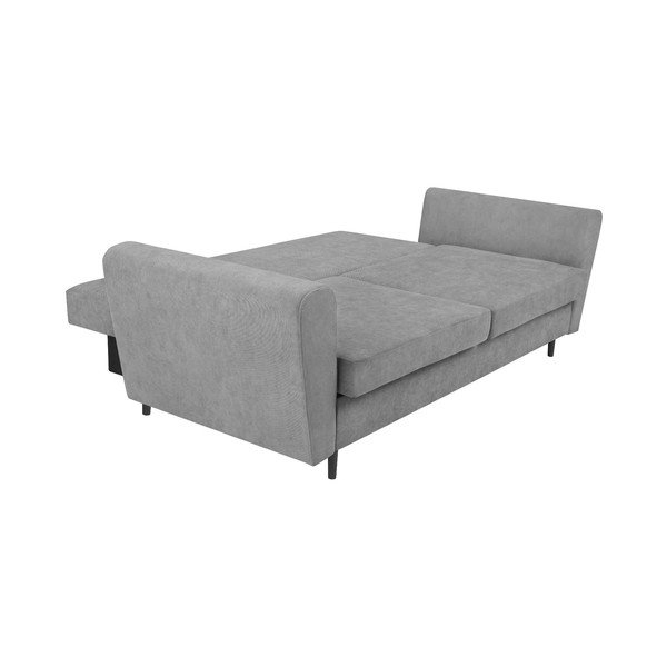 Šedá třímístná rozkládací pohovka s úložným prostorem Cosmopolitan Design Lyon-image-4