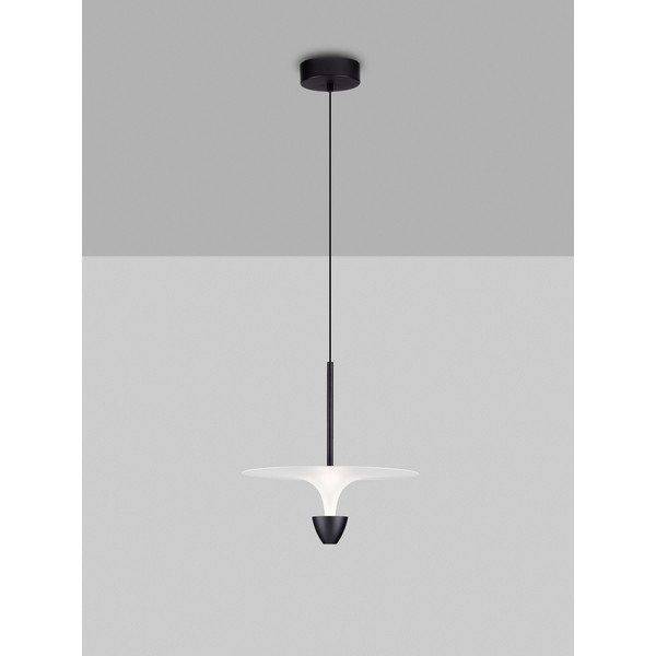 Lampadario LED nero opaco in alluminio ø 34 cm Topio – Nova Luce-image-3