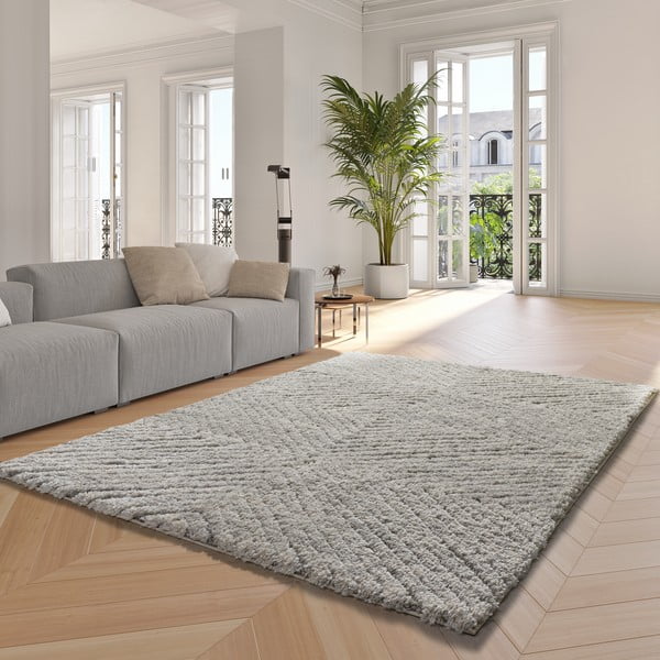 Tappeto in grigio chiaro 160x230 cm Atesa – Universal-image-1