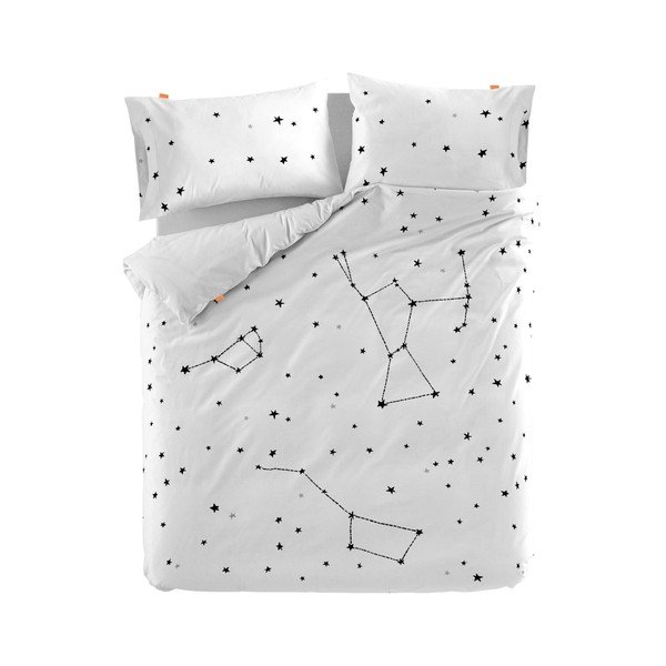 Copripiumino in cotone Constellation, 240 x 260 cm - Blanc