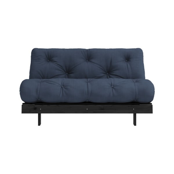 Divano letto blu scuro 140 cm Roots Black Night - Karup Design