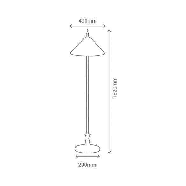 Lampada da terra Tiffany Ambar - SULION-image-1