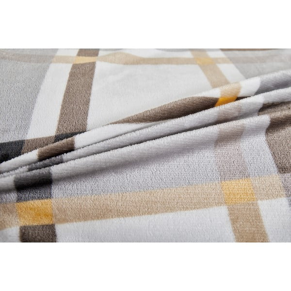 Biancheria da letto grigia/marrone in micropile per letto singolo 140x200 cm – My House-image-3