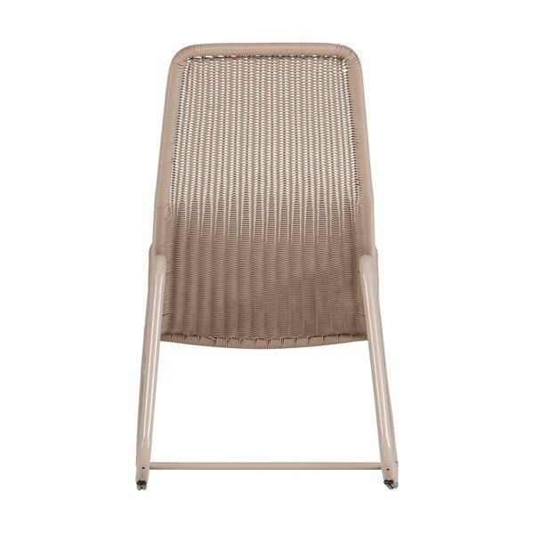 Poltrona da esterno beige in rattan artificiale Tom – WOOOD-image-4