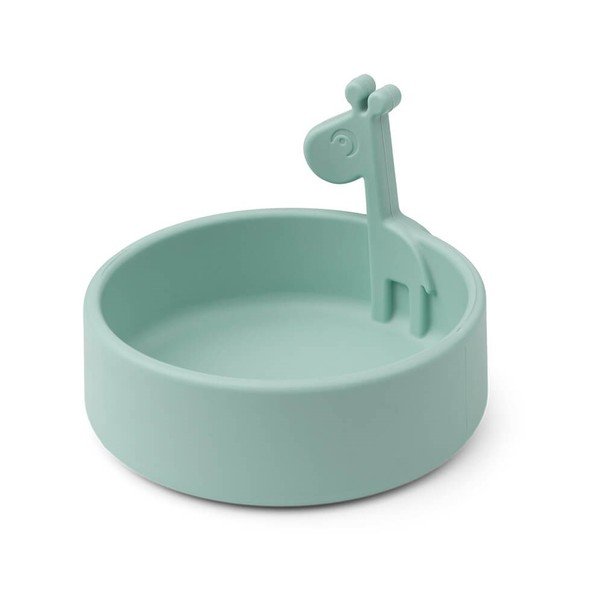 Ciotola per bambini in silicone blu ø 11,5 cm Raffi - Done by Deer-image-2