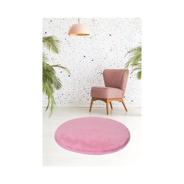 Tappeto rosa chiaro , ⌀ 90 cm Milano - Unknown