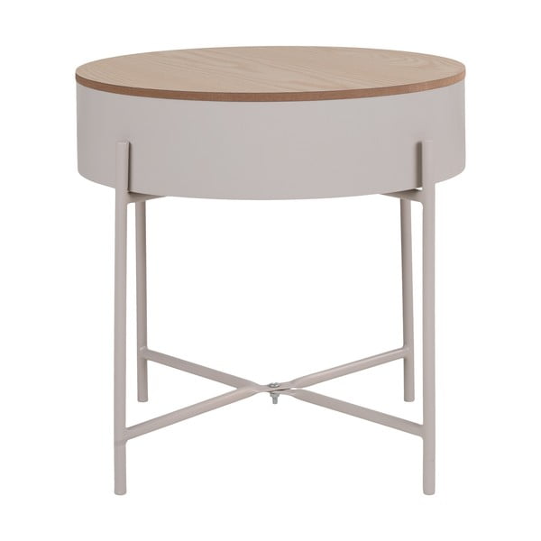 Tavolino rotondo in metallo ø 40 cm Sisco – House Nordic-image-3