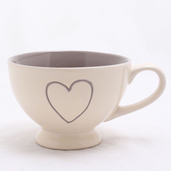 Ručně zdobený hrnek Heart Light, 0,4 l