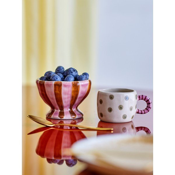 Ciotola per bambini rossa/rosa in ceramica ø 9 cm Nini – Bloomingville-image-2