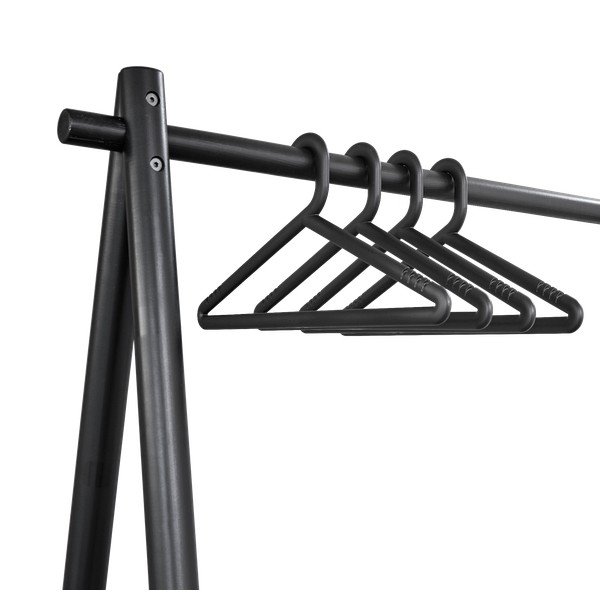 Sada 4 černých ramínek k věšáku Karup Design Hongi Black