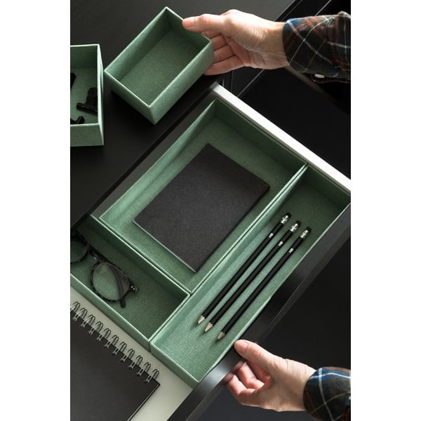 Set di organizer per cassetti in cartone 5 pz Emma Paper Laminate – Bigso-image-3