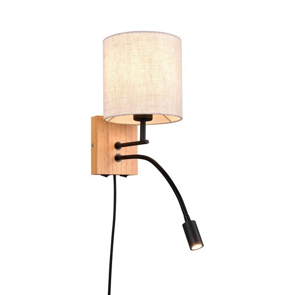 Lampada da parete in colore beige-naturale ø 18 cm Nilam - Trio-image-1
