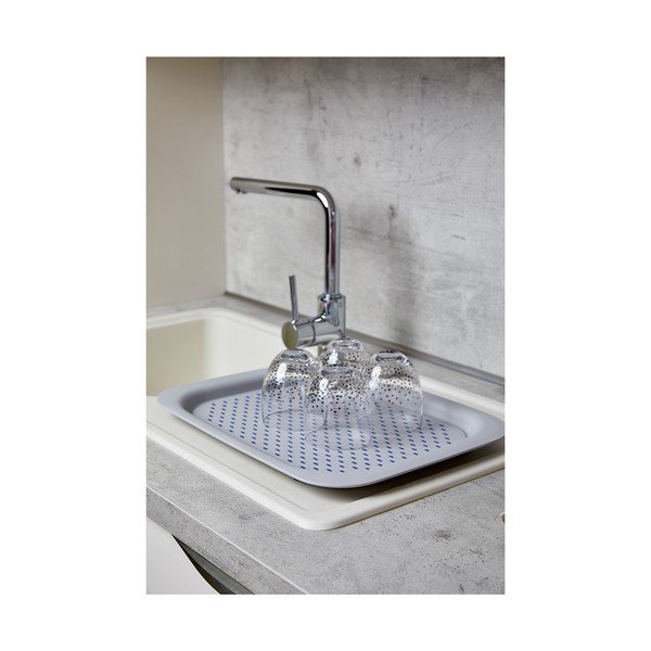 Vassoio antiscivolo grigio - Wenko-image-3