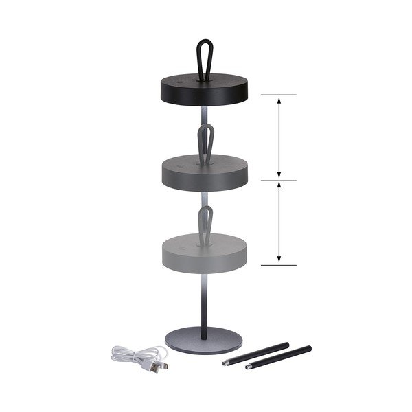 Lampada da tavolo a LED nera (altezza 47 cm) Dord - Fischer & Honsel-image-4