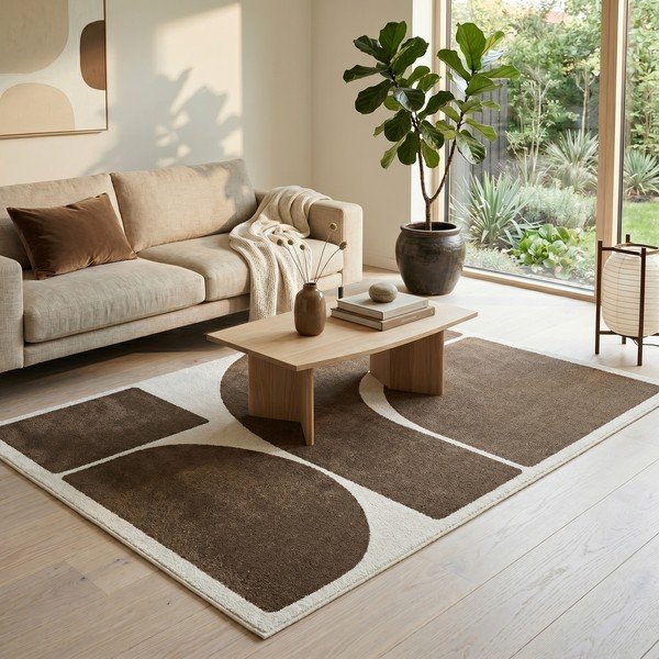 Tappeto marrone/crema 160x230 cm Arcade - ESTE-image-2