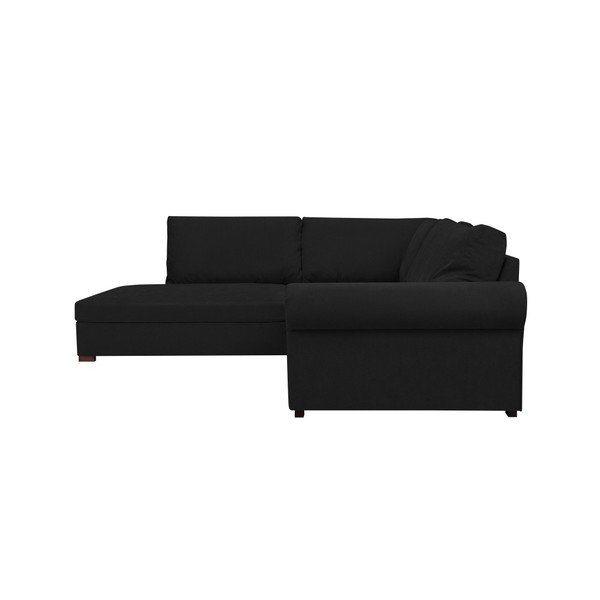 Černá rohová pohovka Windsor & Co Sofas Hermes, levý roh-image-4